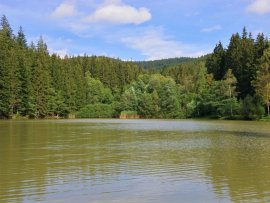 Foto Jezero v údolí Jezerné - Velké Karlovice