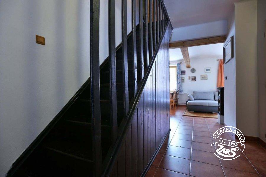 Chalupa Plánička - Lipno schodiště vhodné i pro děti Chalupa Plánička k pronájmu, Šumava a Lipno