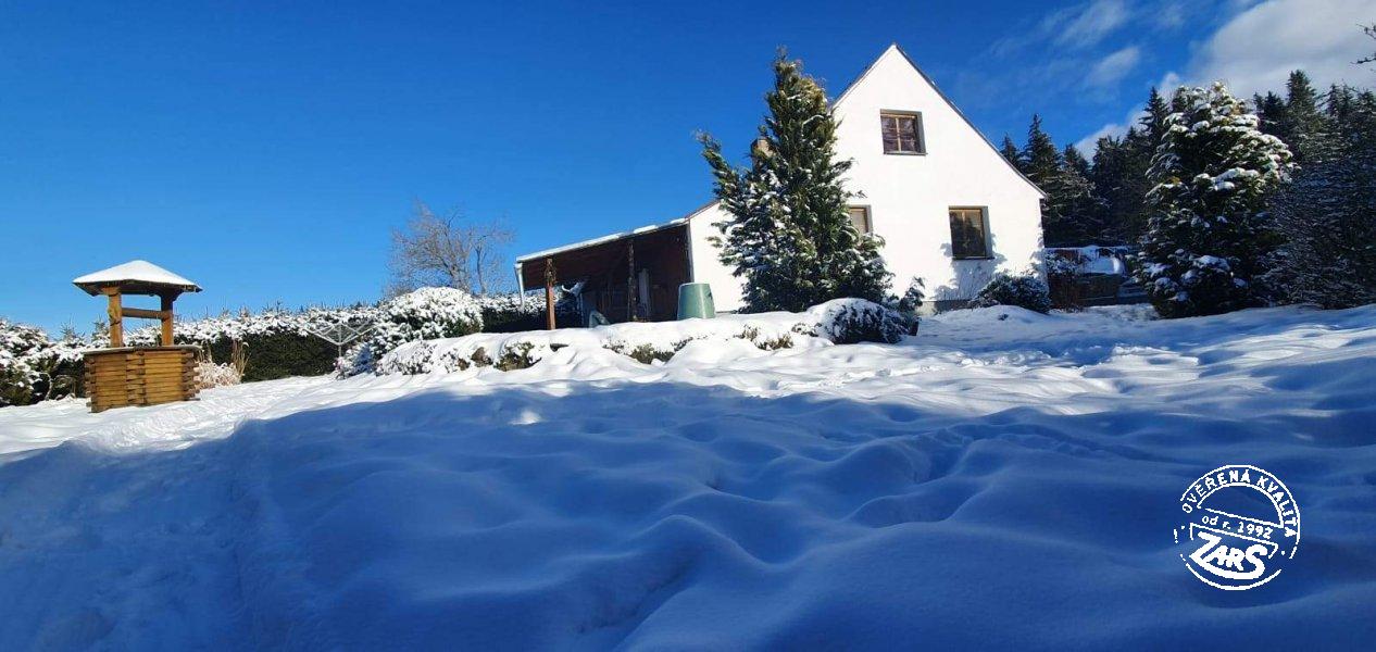 Chalupa Plánička - Lipno v zimě Chalupa Plánička k pronájmu, Šumava a Lipno
