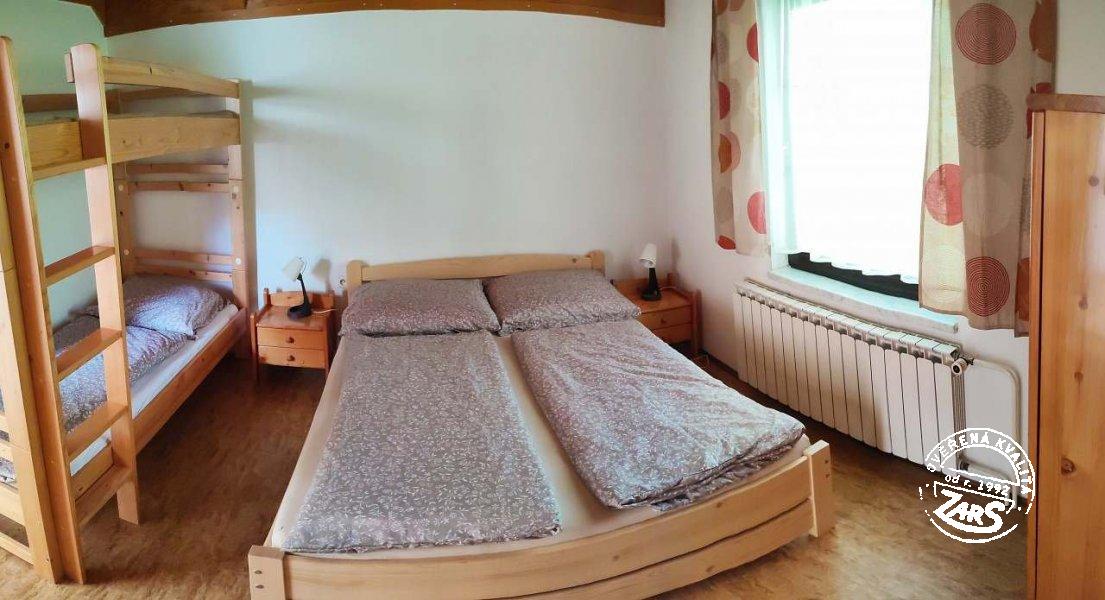 Chalupa Trojanovice - ložnice velký apartmán Chalupa Trojanovice k pronájmu, Beskydy a Valašsko