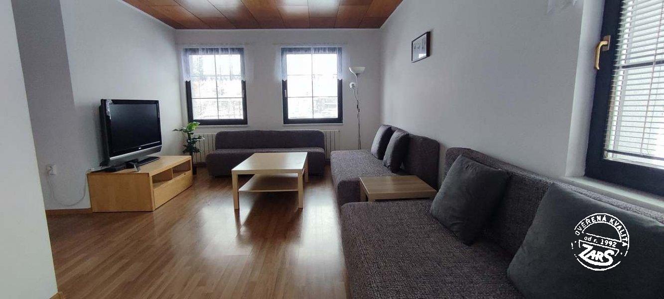 Chalupa Trojanovice - obývací pokoj velký apartmán Chalupa Trojanovice k pronájmu, Beskydy a Valašsko