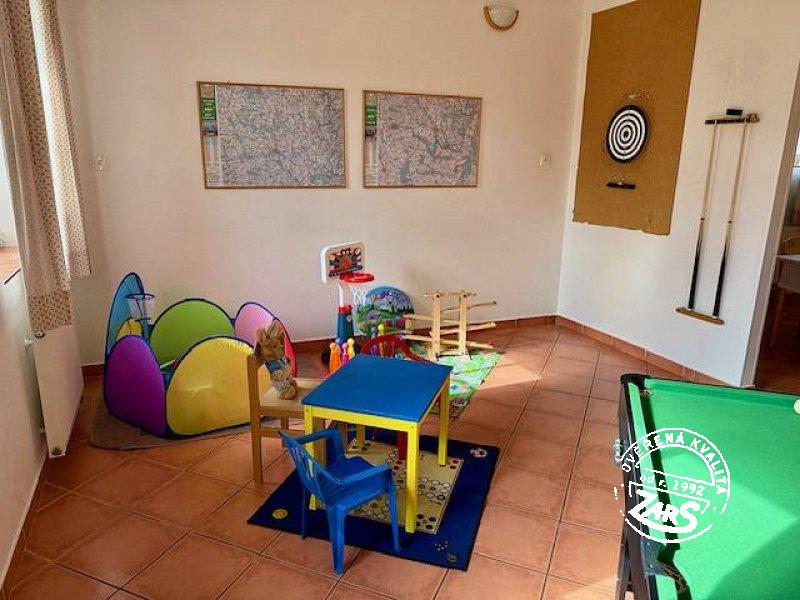 Chalupa Pod Hradiskem - dětský koutek Chalupa Pod Hradiskem k pronájmu, Vysočina